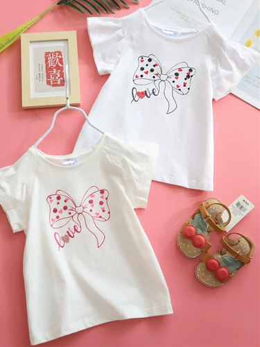 Летняя одежда с бантиком, мини-юбка, комплект, Испания