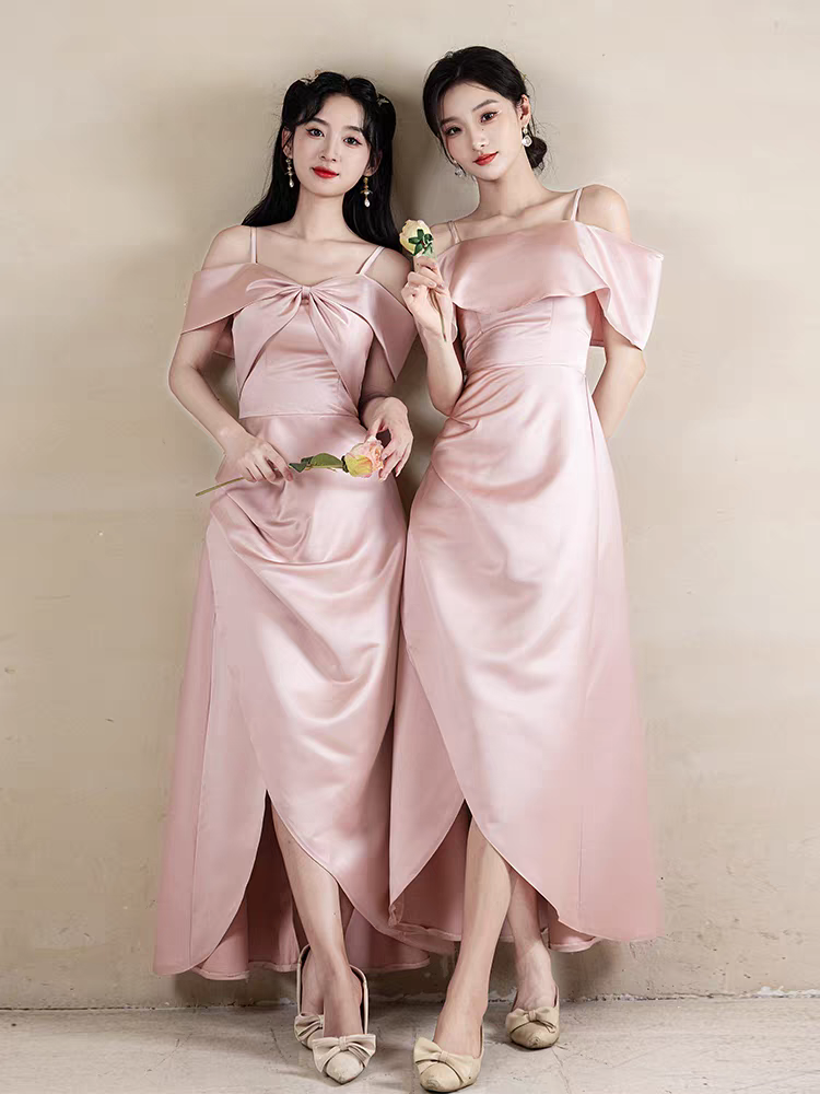 出租赁借伴娘服2025新款姐妹团平时可穿气质高级感小众优雅礼服裙
