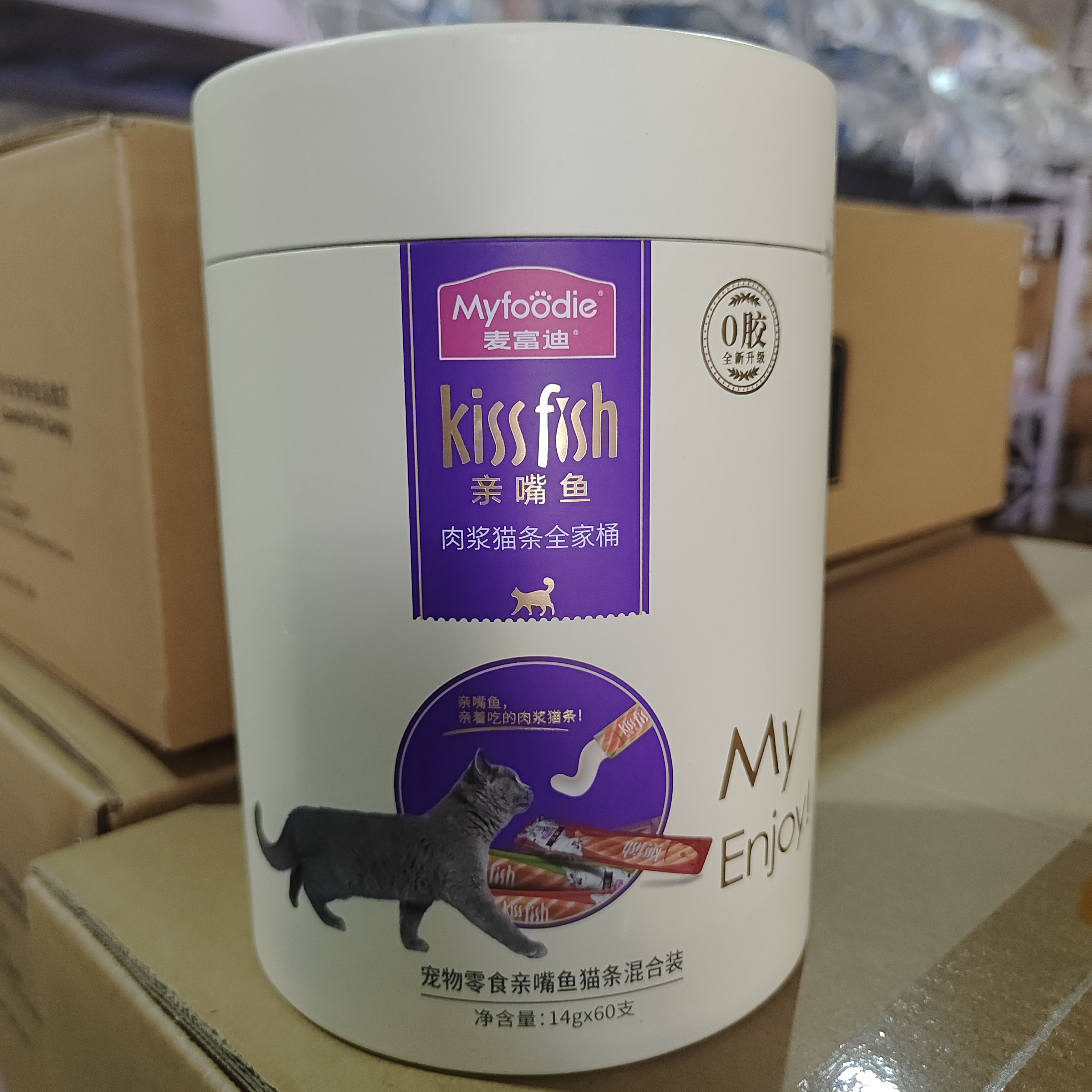 麦富迪亲嘴鱼猫条零食湿粮60支