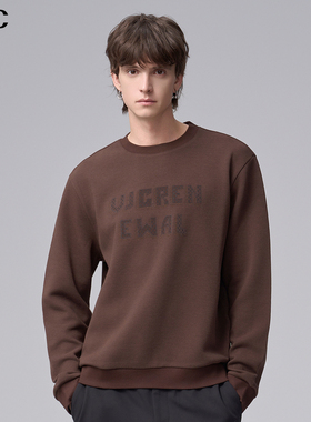 VJC/威杰思2025秋冬新款男装潮流长袖针织卫衣B24DE1271