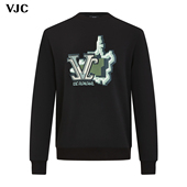 威杰思2025秋冬新款 男士 时尚 VJC 印花高端品牌轻奢长袖 卫衣