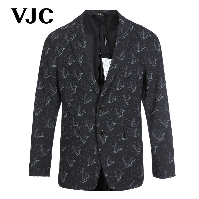 VJC 春夏男装新款免烫西服花西装外套男士 B23AH1605,男装,休闲西服,淘宝优惠券,粉丝福利购,淘宝优惠卷