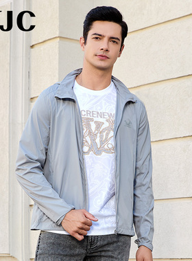 VJC/威杰思2025春季新品男装时尚印花休闲梭织外套轻薄B24BF1623