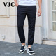 威杰思2025春季 裤 新品 休闲运动九分裤 VJC 纯色工装 男装 刺绣束脚裤