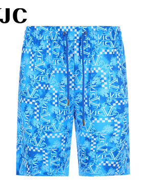 VJC/威杰思2025春季新品男装时尚印花五分裤潮流百搭B24AP1533