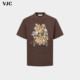 男装 VJC 威杰思2026春夏新款 棉感舒适T恤印花烫钻