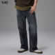 水洗磨白长裤 VJC 纯棉 男装 潮流复古高街牛仔裤 威杰思2025秋季 新款