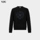 VJC 烫钻绣花图腾休闲卫衣针织衫 威杰思2025秋冬新款 男装