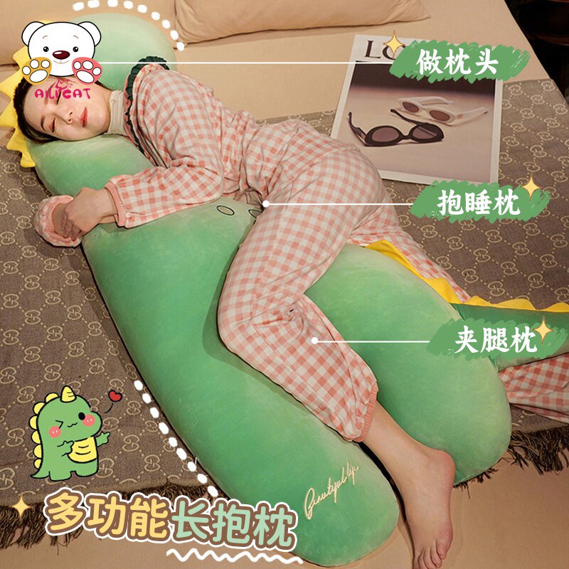 恐龙玩偶睡觉抱枕女生夹腿男生款娃娃女孩抱着睡公仔大号毛绒玩具