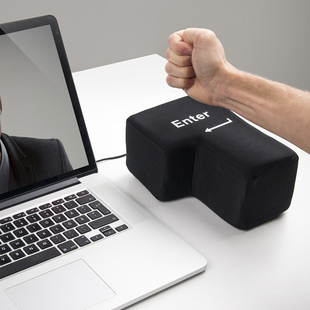 Big enter键超大回车按键电脑usb回车键成人发泄枕头午睡枕减压