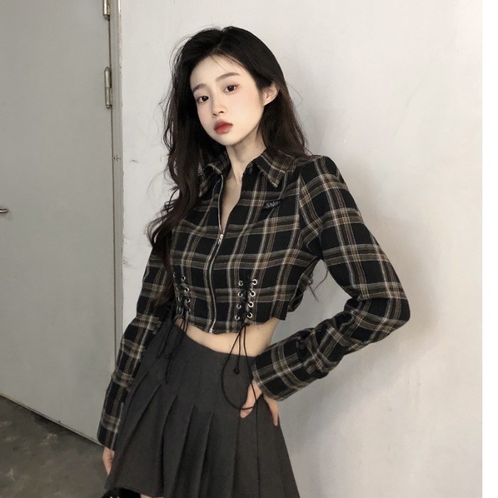 爵士舞蹈性感ds女装辣妹炸街女团演出服热舞很辣的衣服衬衫短上衣
