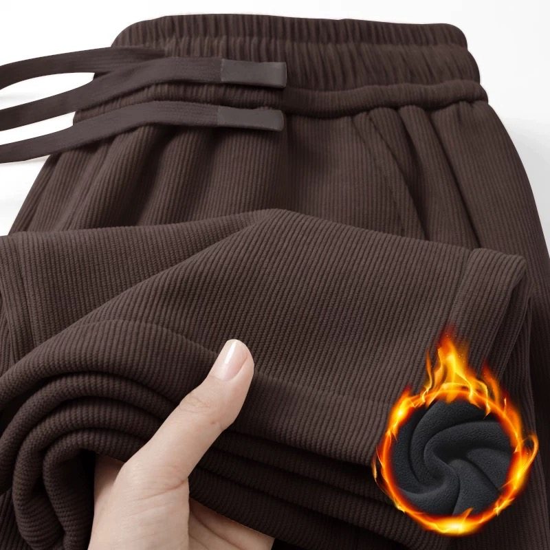 灯芯绒裤子男士秋冬季加绒加厚保暖卫裤重磅新款宽松直筒休闲长裤,男装,休闲裤,淘宝优惠券,粉丝福利购,淘宝优惠卷