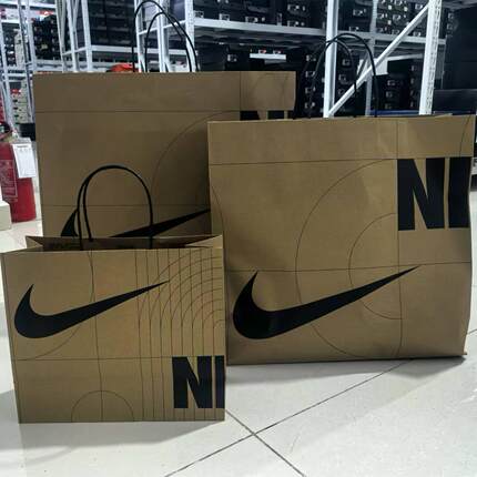 NIKE直营店小号中号大号购物袋子 大Logo swoosh收纳纸袋