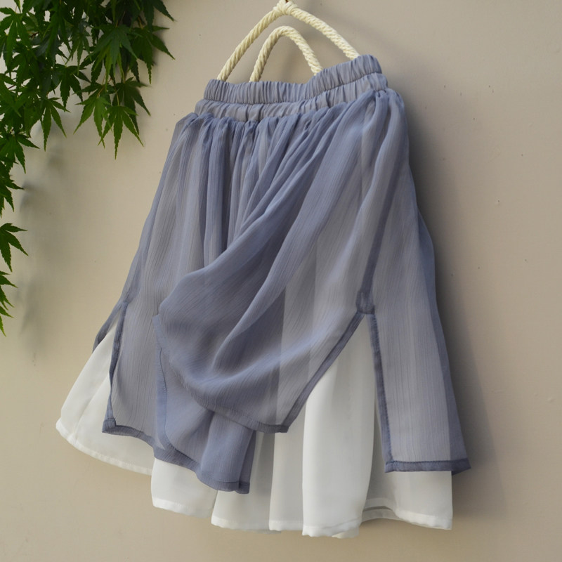 Jupe enfant en mousseline de soie - Ref 2050337 Image 1