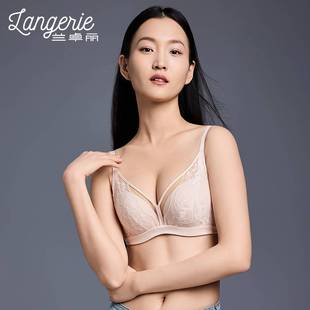 兰卓丽2025春夏新品上薄下厚杯小胸聚拢软钢圈利巴蕾丝300820160