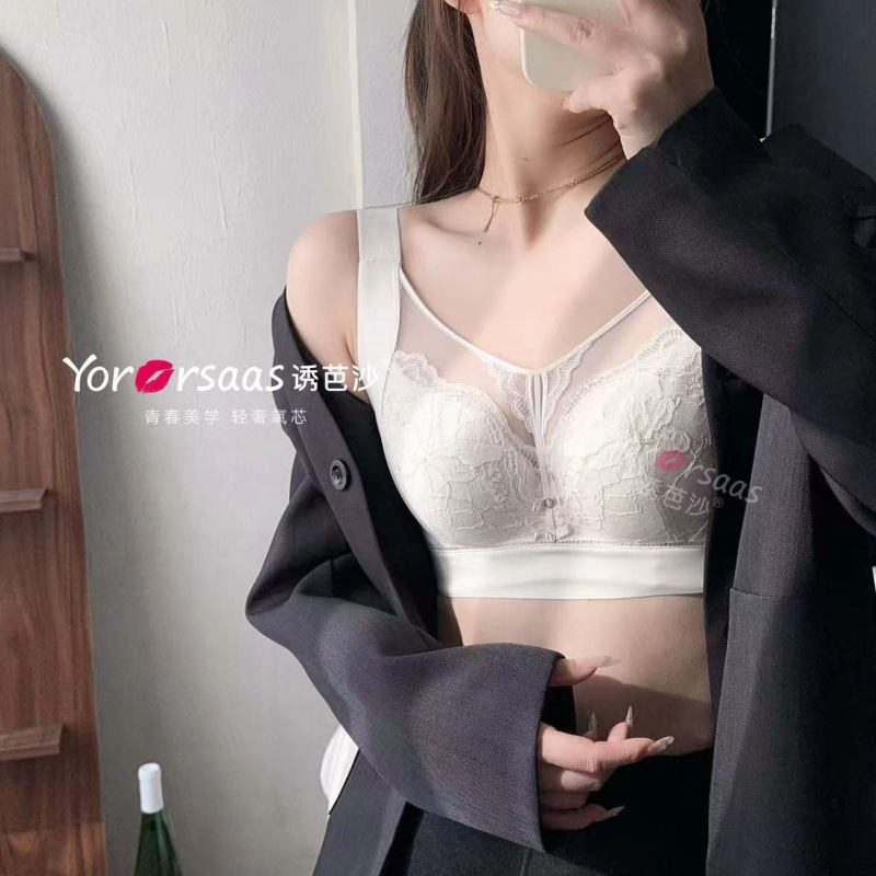 诱芭莎26春季新款无海绵软钢圈全罩杯宽肩带内衣大胸显小32091CD