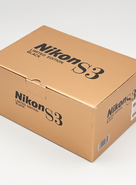 尼康S3 BLACK 2000 Limited 限量版 黑色套机
