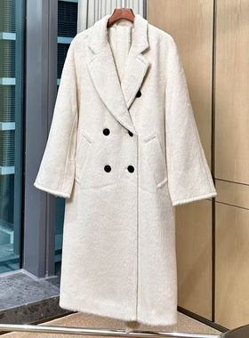 【妍妍粉丝专享】秘鲁进口骆马绒·长款大衣116E1173 148E9216