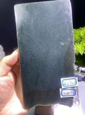和田玉青玉切片料油性足钢板硬料雕刻屏风摆件练手学习天然保真
