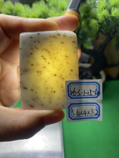 和田玉桂花糕毛货牌子花纹好看肉质紧实结构小油润雕刻练手妥妥的