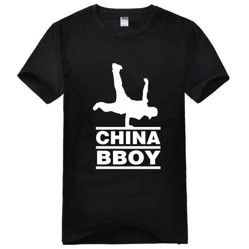 个性嘻哈HIP HOP街舞T恤 CHINA bboy breaking短袖衣服纯棉宽松夏