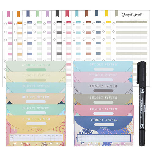 A6 budget binder system money saving envelopes budget sheets