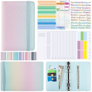 A6 Budget Binder Refillable 6 Ring Notebook Personal Planner