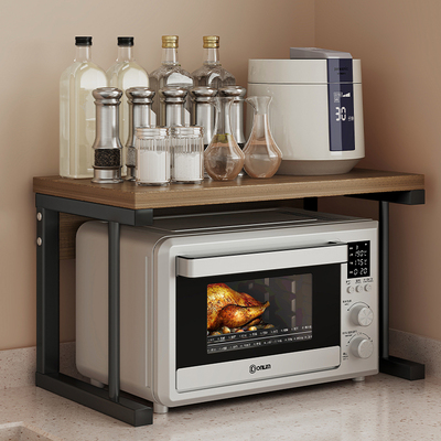 微波炉置物架厨房多功能台面烤箱架子家用电饭煲专用多层收纳支架