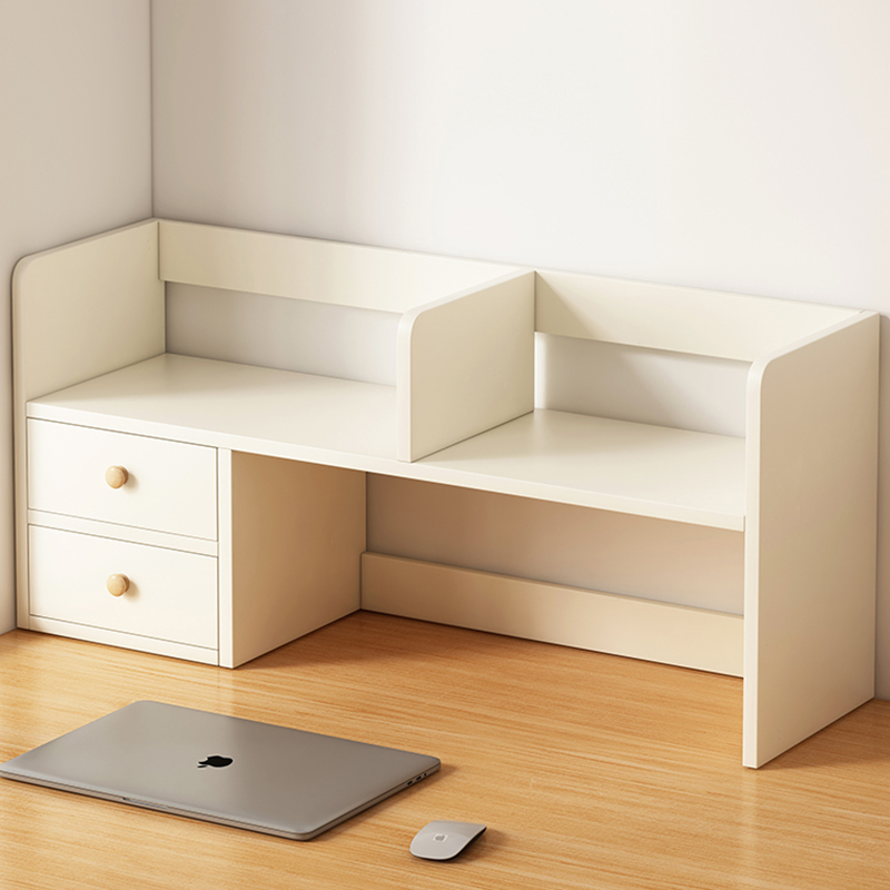 书架桌面置物架学生化妆品桌上收纳办公室电脑桌防尘分层架整理架