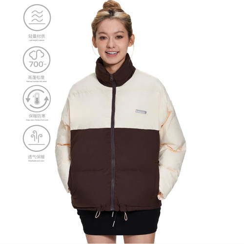 AMLM秋冬撞色立领保暖棉服男款