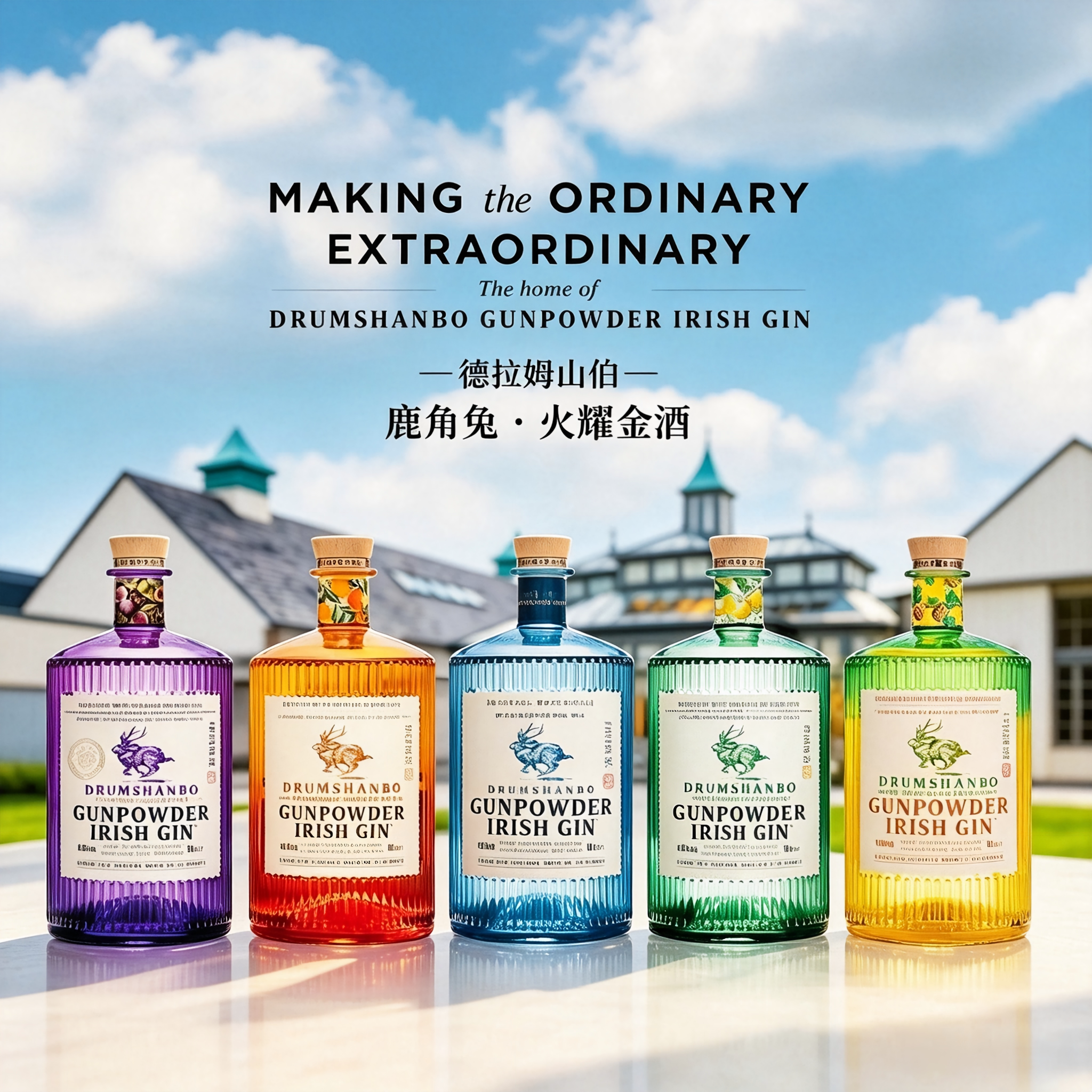 鹿角兔火耀联名款金酒
