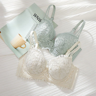 夏季内衣女薄款大胸显小三扣胸罩