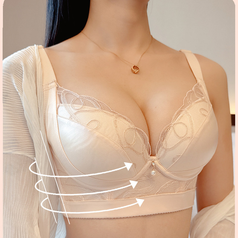 2026美容院内衣上托防外扩收副乳聚拢调整型文胸薄款舒适性感文胸