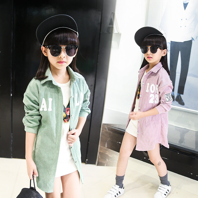 Chemise fille à manche longue en toile - Ref 2085144 Image 3