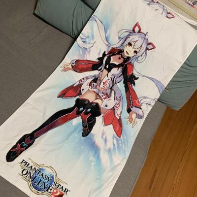 梦幻之星游戏美少女棉浴巾动漫