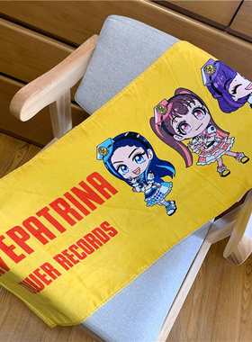 ◆模の宅◆日单 lovepatrina tower records 联名款 卡通周边浴巾