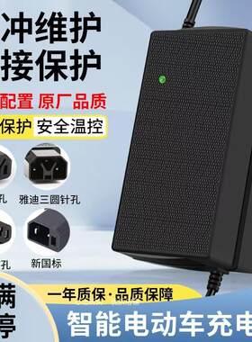 适用力之星鸿尔达恒阔盛昊电动三轮车充电器48v12a60v20ah72v通用