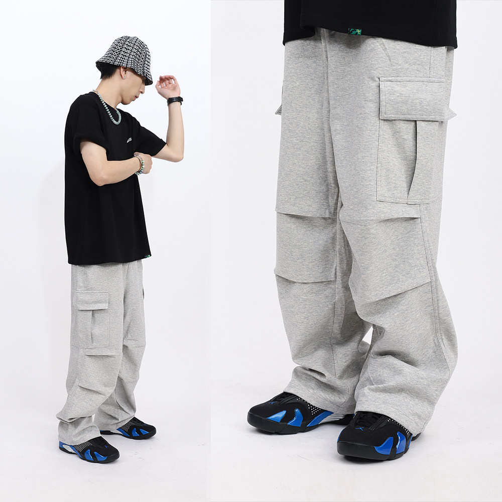 ChillHigh 凉感Baggy宽松 基础百搭多口袋工装 可调节伞兵休闲裤,男装,休闲裤,淘宝优惠券,粉丝福利购,淘宝优惠卷