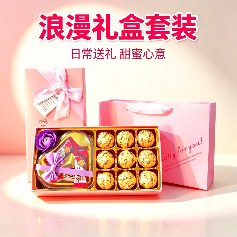 德芙巧克力礼盒装七夕情人节礼物送女生女友生日520送女友礼品