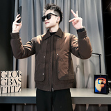 小伙2026冬装加厚设计男士皮棉衣外套F131-P138控178黑色，男装棉衣，电商D313