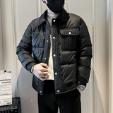 无头风2025冬装加厚男士棉衣外套F66-P138控178黑色，男装棉衣，电商D313