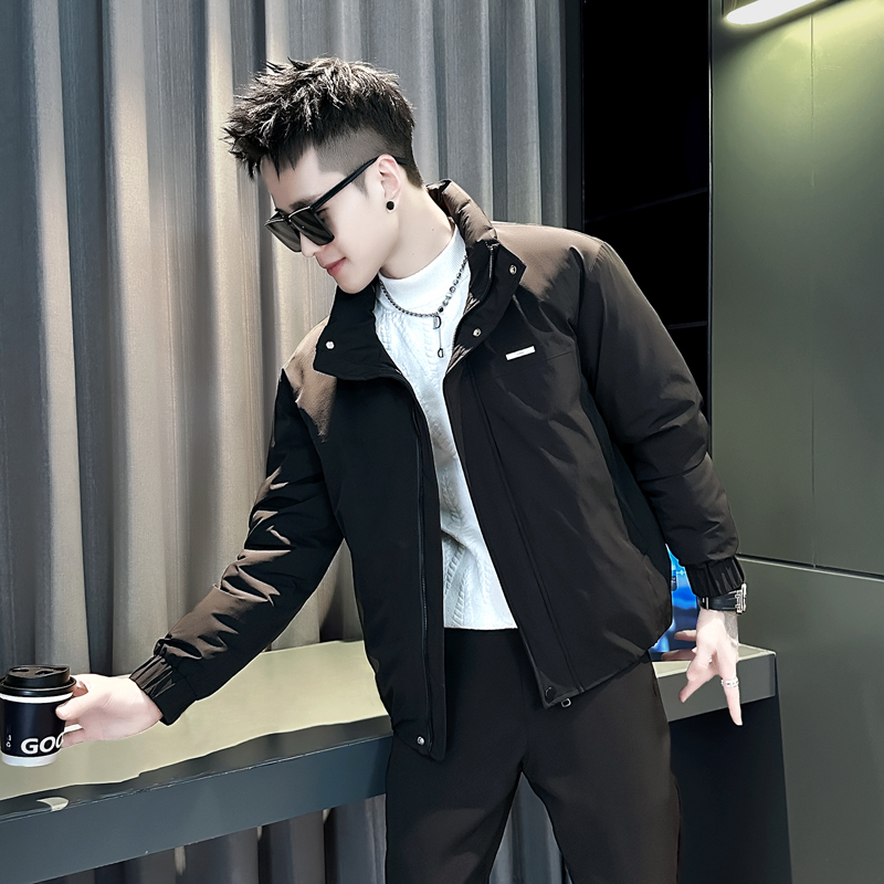 小伙2025冬装加厚设计男士棉衣外套F111-P138控178黑色，男装棉衣，电商D313