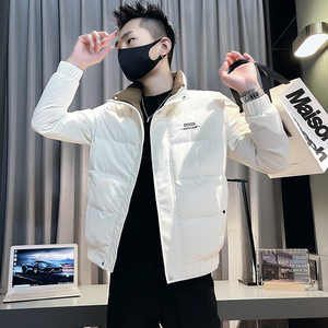 社会小伙  2024冬装加厚男士棉衣外套  F61-P138 控178 白色图片