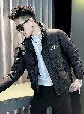 小伙 2024冬装加厚男士棉衣外套  F85-P138 控178 黑色