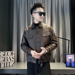 社会小伙 秋冬男时尚夹克男外套  J273-P128 控168 黑色图片