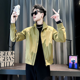 社会小伙春装新款男时尚夹克男外套J275-P98控145黑色，男装夹克，电商D313