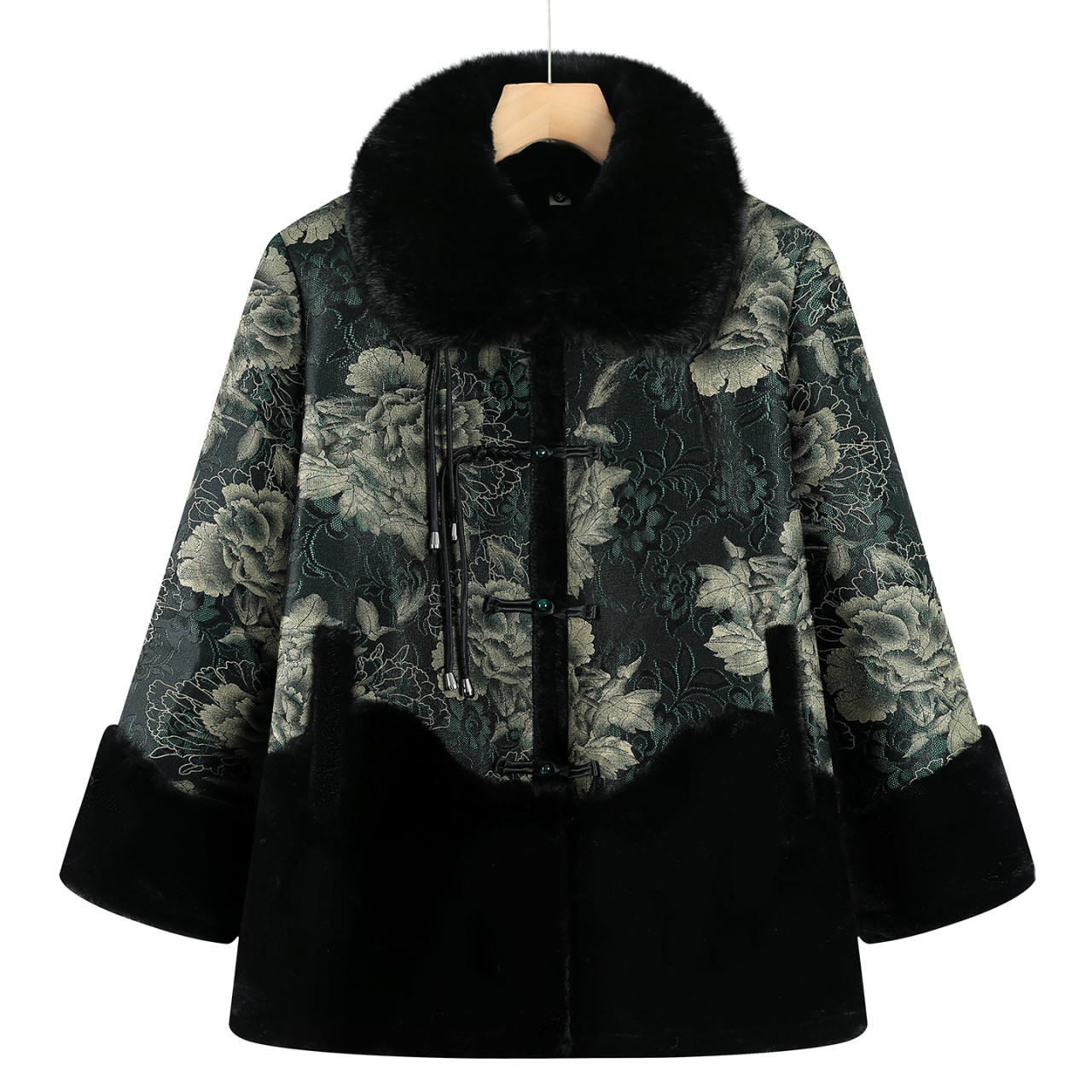 新中式毛领加厚棉服女中老年妈妈装中长款保暖外套高档奶奶装冬装,女装/女士精品,中老年女装,淘宝优惠券,粉丝福利购,淘宝优惠卷