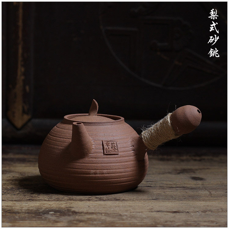 【苏章睦 梨式砂铫】古陶老茶鬼 潮州手拉薄锅仔 粗砂铫壶玉书煨,餐饮具,茶壶,淘宝优惠券,粉丝福利购,淘宝优惠卷