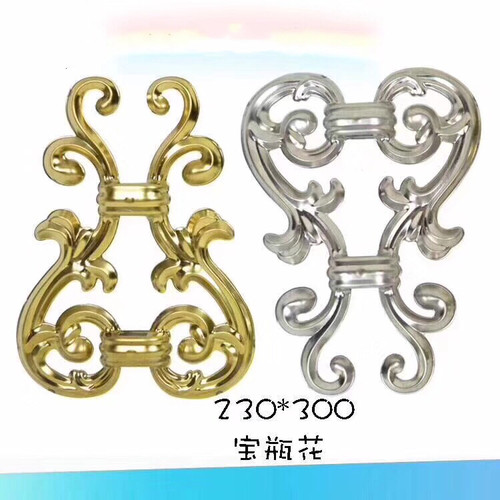 304不锈钢装饰配件门花宝瓶花桃花庭院大门护栏别墅围栏欧式配件