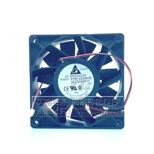 1.2A大风量变频器散热风扇 全新台达FFB1224SHE 12CM 12038 DC24V